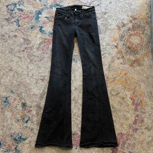 rag & bone Black Flare Jeans
